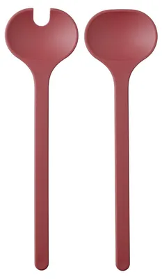 Salatbesteck 2-teilig, Kunststoff, Vivid mauve, spülmaschinengeeignet