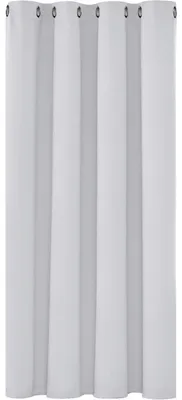 Zdjęcie produktu dla Zasłona zaciemniająca z przelotkami, 138x132 cm, kolor srebrno-szary, 1 sztuka