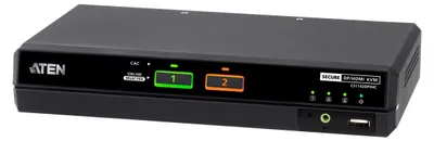 Produktbild von ATEN CS1142DPH4C 2-Port USB 5K DP/HDMI, Dual Bildschirm Universal Secure KVM Switch mit Cardreader