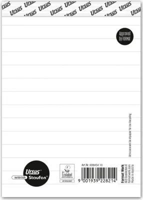 Zdjęcie produktu dla 10x notatnik Staufen® 60845410 - A6, 48 kartek, 60 g/m², w linie