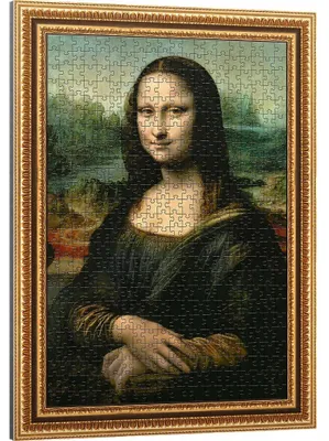 Image de TREFL Puzzle 500 pièces - Puzzlorama, Mona Lisa, Léonard de Vinci 37541