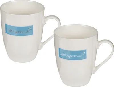 Produktbild von Out of the blue wunderschöne Lieblingsmensch Tasse ca. 350ml Tee Kaffee Kaffeebecher Kaffeetasse Kakao Teetasse
