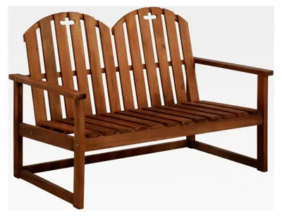 Produktbild von Gartenbank aus massivem Akazienholz, 110 cm