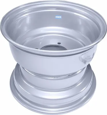 Produktbild von Stahlfelge 10 Zoll hinten 110mm siber Quad ATV HMParts