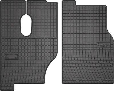 Productafbeelding van Rubberen voormatten voor Mercedes-Benz Actros MP1 1996-2003 – 2-delig, zwart, op maat