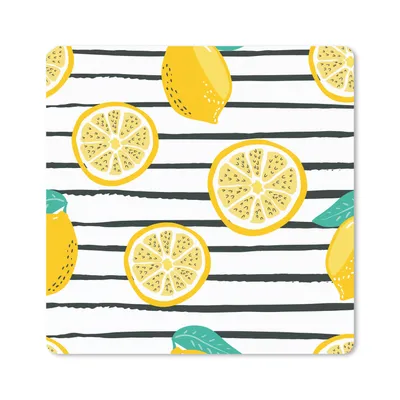 Produktbild von MuchoWow® Mauspad Mousepad Zitronen - Sommer - Pastell 30x30 cm - Mousepads - Maus Mat - Pad - Mausunterlage - Gaming