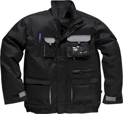 Productafbeelding van Portwest TX10 Portwest Texo Contrastjas, zwart, maat XS