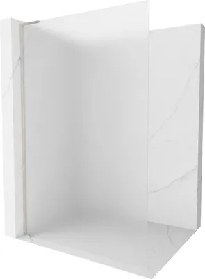 Image de Mexen Kioto L Paroi de douche à l'italienne 70 x 200 cm, verre dépoli, nickel brossé - 800-070-103-97-30