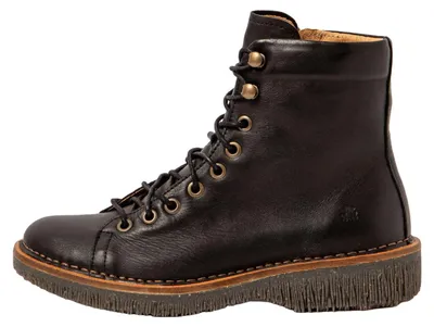 Image de El Naturalista Bottines pour Femme N5572 SOFT NAPPA BLACK/VOLCANO Couleur Noir
