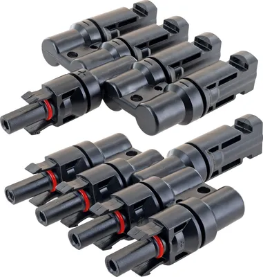 Produktbild von Schwaiger Solaradapter 4in1 Verteiler mit 4 Anschlüssen IP67, 9,5 x 1,8 x 7,2 cm