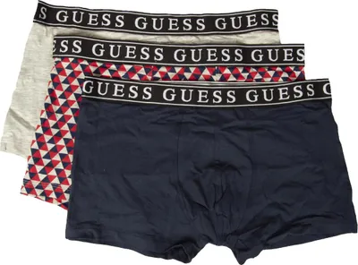 Immagine prodotto di Boxer uomo GUESS confezione 3pezzi tripack elastico a vista cotone elasticizzatoarticolo U2VG00JR00A TRIPACK TRUNK, IT V - INT L - IN -34-36 - CM 86-90, Cotone 95%,Spandex 5%