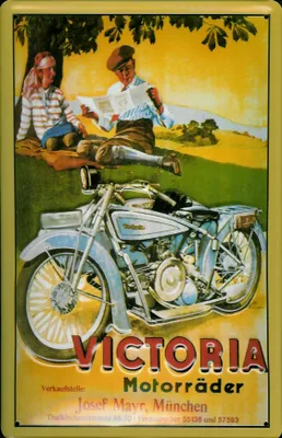 Produktbild von Blechschild Victoria Motorräder Motorrad Nostalgieschild Schild