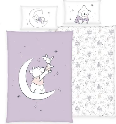 Produktbild von Winnie Pooh Bettwäsche 2tlg. Set Mädchen Kinder 100 x 135 + 40 x 60 cm