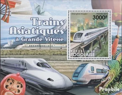 Produktbild von Briefmarken Togo 2012 Mi Block695 (kompl.Ausg.) postfrisch Hochgeschwindigkeitszüge
