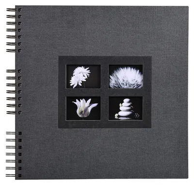 Produktbild von Exacompta Spiralalbum 60 schwarzen Seiten Passion - 32x32 cm - Schwarz - 16841E