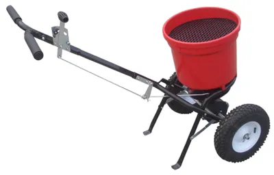 Streuwagen mit Rotor, 25 kg Tragkraft, schwarz, Handbetrieben