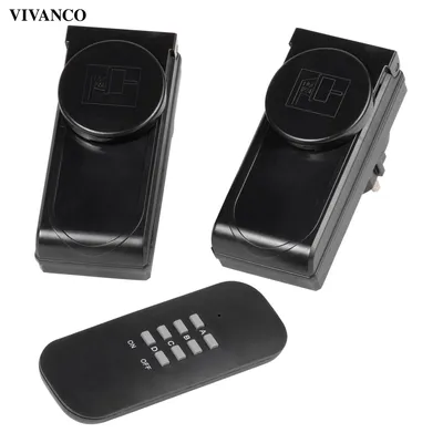 Produktbild von ViVanco™37671, Drinnen, Schwarz, 25 m, IP44, Kabellos, 433,92 MHz