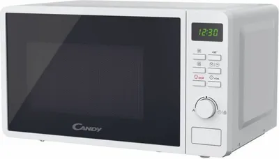 Zdjęcie produktu dla Candy Idea CMWA20SDLWLI, Blat, Mikrofalówka Solo, 20 l, 700 W, Wbudowany wyświetlacz, Przyciski, Obrotowy