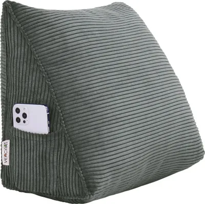 Zdjęcie produktu dla Duża ergonomiczna poduszka klinowa pod zagłówek ze sztruksu, poduszka do czytania, poduszka klinowa, poduszka na plecy, poduszka wypoczynkowa, poduszka dekoracyjna