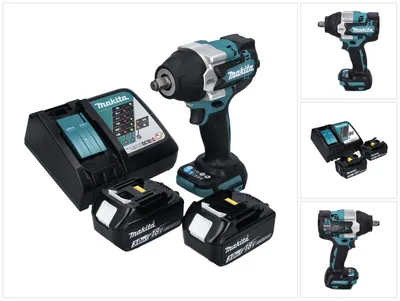Immagine prodotto di Avvitatore a impulsi a batteria Makita DTW 700 RF 18 V 700 Nm 1/2" XPT Brushless + 2x batteria ricaricabile 3.0 Ah + caricabatterie