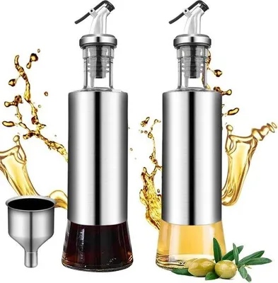 Produktbild von Ölkanne 300ml Edelstahl staub- und leckdicht für Küche
