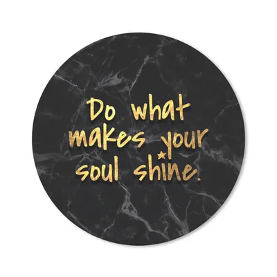 Produktbild von MuchoWow® Mauspad Mousepad Zitate - Glänzen - Gold - Marmor 30x30 cm - Mousepads - Maus Mat - Pad - Mausunterlage - Tischunterlage - Schreibtischmatten