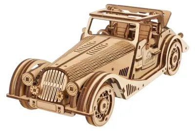 Obrázok produktu pre 3D puzzle, rýchlojazdný športový auto, Ugears, drevo, 222 dielov