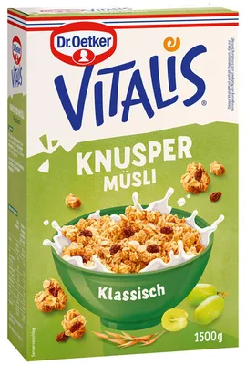 Immagine prodotto di Dr.Oetker 876909 Dr.Oetker Vitalis Knuspermüsli Müsli 1500,0 g