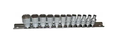 Produktbild von Steckschlüssel Vielzahn 12-tlg. 1/4" Zoll Werkzeug 5/32" - 9/16"