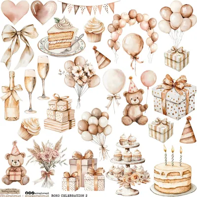 Image de AUTOCOLLANTS ScrapLove - Boho Celebration 2