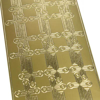 Produktbild von Dekorative Aufkleber Kreuze 1 gold 0931