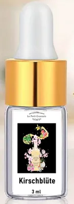 Produktbild von GKA Parfüm Öl Kirschblüte aus Frankreich Parfümöl Kosmetik Rose, Minze, aromatischer Akkord, Kirschblüte, Pfirsich, Jasmin, Moschus, holziger Akkord, Vanille, Kokosnuss sehr intensiv Probierfläschchen