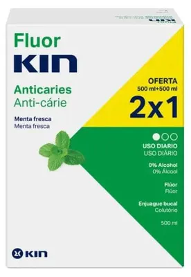 Produktbild von Kin Fluorkin Mundwasser 2x500ml