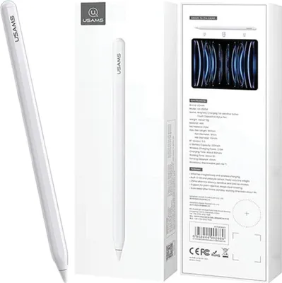 Immagine prodotto di Usams Magnetic Active Touchsensitive Pen Stylus Bianco/Bianco Zb254Drb01 (Us-Zb254)