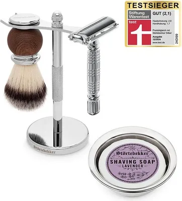 Produktbild von Rasierständer Set 'Anchor' – Lavendel