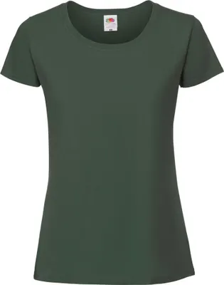 Produktbild von Fruit Of The Loom Damen Premium T-Shirt BC3945 (XS) (Dunkelgrün)
