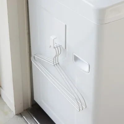 Productafbeelding van Magnetische wasmachinehaken van Yamazaki - Wit - Ophangen zonder boren