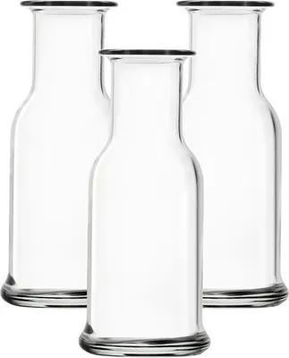 Obrázek produktu pro Stölzle Oberglas skleněná karafa Purity / sada 3 malých karaf 250 ml / vysoce kvalitní karafa ze skla vhodná jako karafa na vodu, karafa na limonádu, karafa na víno / nárazuvzdorná a vhodná do myčky nádobí 504 00 62 #1