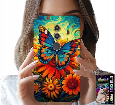 Immagine prodotto di Custodia Per Huawei Mate 10 Pro - Farfalle Farfalle Fiori Rose Custodia