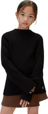 Produktbild von Calvin Klein Lvckfjf12g Pullover für Mädchen, grob gerippt, Schwarz (Pvh Black),