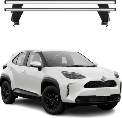 Produktbild von Menabo Dachträger Grundträger für Toyota Yaris Cross 2020-2025 Alu Grau 2tlg