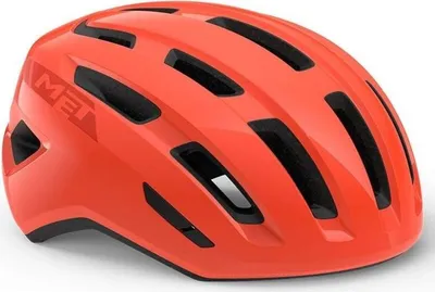 Produktbild von MET Miles Fahrradhelm für die Straße, in der Farbe coral, mit einem Kopfumfang von 52 bis 58 cm