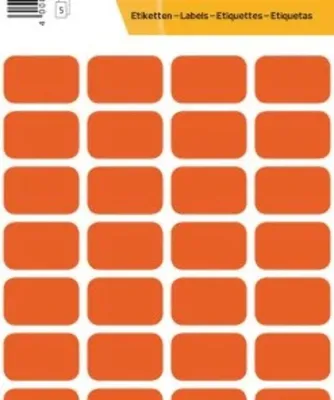 Produktbild von HERMA 3642 Vielzweck-Etiketten, 160 Stück, 12 x 18 mm, 32 pro Bogen, selbstklebend, Haushaltsetiketten zum Beschriften für Kalender Planer Basteln, matt, blanko Papier Klebeetiketten Aufkleber, rot
