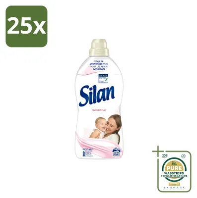 Produktbild von 25 x Silan Sensitive Weichspüler - 1144 ml - Vorratspackung - 25 Stücke