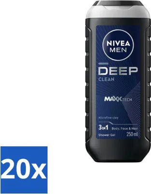 Produktbild von NIVEA MEN - Duschgel - Tiefenreinigung - 250 ml - Vorteilspack - 20 Stücke