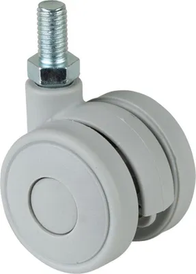 Produktbild von BS-R Kunststoff-Doppelrolle Ø 40 mm grau, mit Stift M8x15