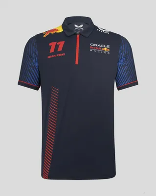Productafbeelding van Red Bull Racing polo, Sergio Pérez, blauw, maat M, model 2023