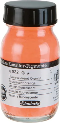 Produktbild von Schmincke 100ml Pigmente Fluoreszierend ORANGE 18 822 055 Tagesleuchtpigmenten