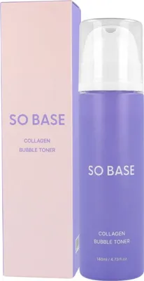 Immagine prodotto di SO BASE Collagen Bubble Toner 140 ml - Tonico schiumogeno illuminante con collagene e peptidi