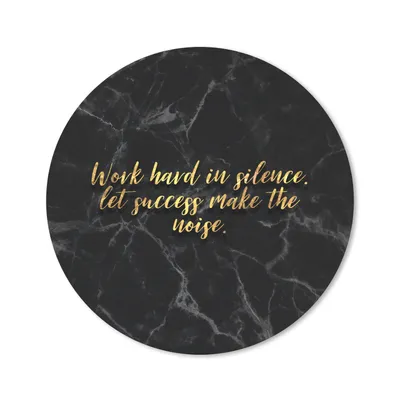 Produktbild von MuchoWow® Mauspad Mousepad Zitate - Motivation - Gold - Marmor 30x30 cm - Mousepads - Maus Mat - Pad - Mausunterlage - Tischunterlage - Schreibtischmatten